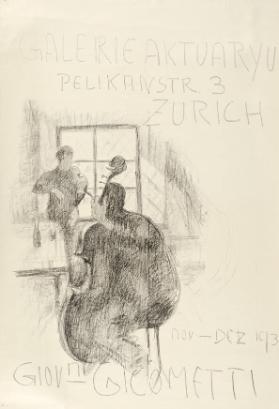 Galerie Aktuaryu - Pelikanstr. 3 Zürich - Nov.-Dez. 193 - Giovni Gicometti