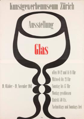 Kunstgewerbemuseum Zürich - Ausstellung - Glas