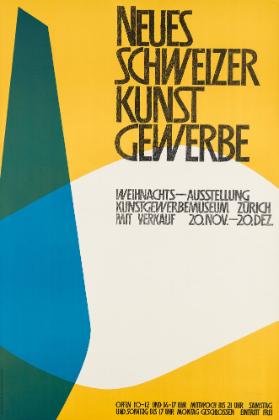 Neues Schweizer Kunstgewerbe - Weihnachts-Ausstellung - Kunstgewerbemuseum Zürich - Mit Verkauf