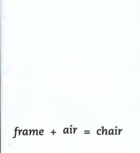 Frame + Air = Chair