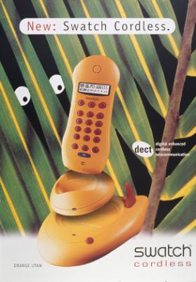 New: Swatch Cordless  - Dect - Digital enhanced cordless telecommunication - orange utan