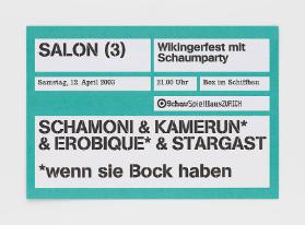 Schamon & Kamerun* & Erobique* & Stargast
