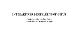 Interaktiver digitaler 3D-OP-Situs