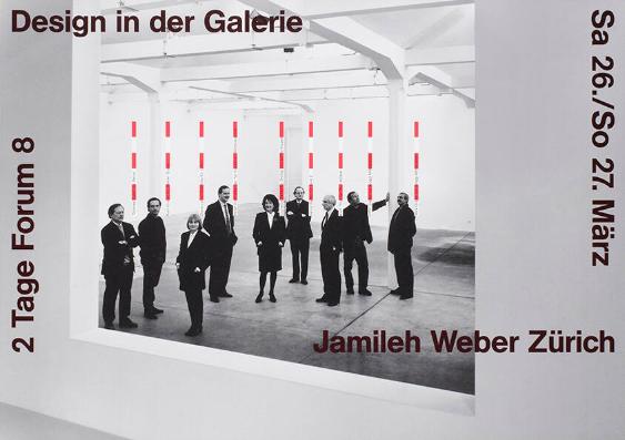 2 Tage Forum 8 - Design in der Galerie Jamileh Weber Zürich - Sa 26./So 27. März