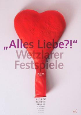 "Alles Liebe?!" - Wetzlarer Festspiele