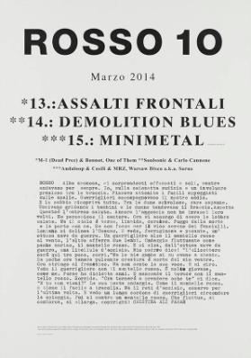 Rosso 10 - Marzo 2014 - Assalti Frontali - Demolition Blues - Minimetal