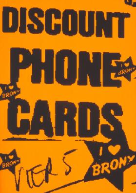 Discount phone cards - I [love] Bronx - Vier5