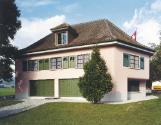 Falsche Chalets - VILLA ("Villa rose") 1940, INFANTERIEBUNKER, GLAND VD. Massivbau mit Walmdach…