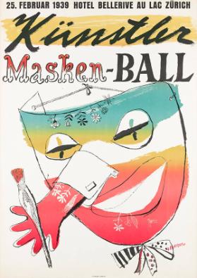 25. Februar 1939 - Hotel Bellerive au Lac - Künstler - Masken - Ball