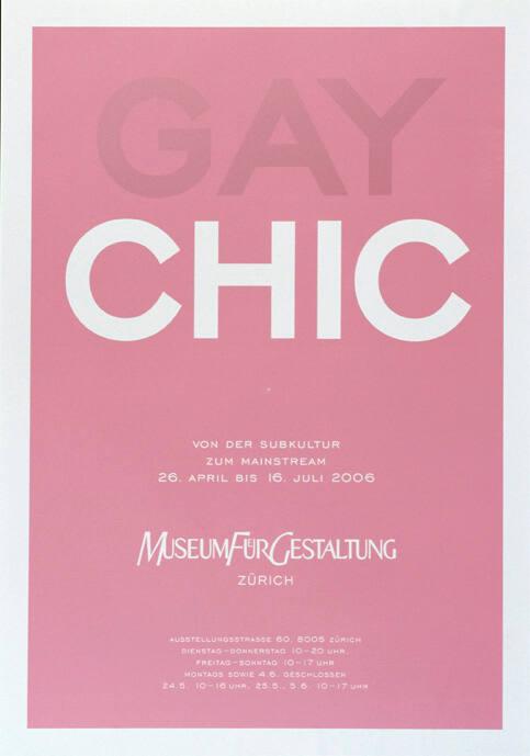 Gay Chic - Von der Subkultur zum Mainstream - Museum für Gestaltung Zürich