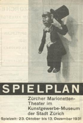 Spielplan, Spielzeit 23. Oktober bis 13. Dezember 1931