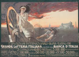 Esposizioni internazionali - Roma-Torino 1911 - Grande lotteria italiana - Banca d'Italia