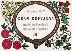 Grandi manifestazioni La Rinascente - Ottobre 1957 - Gran Bretagna - Made in Scotland - Made in England - LR