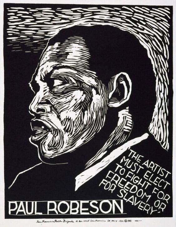 The artist must elect to fight for freedom or for slavery - Paul Robeson