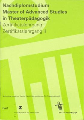 Nachdiplomstudium Master of Advanced Studies in Theaterpädagogik