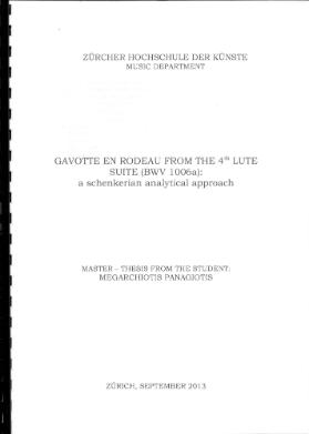 Gavotte en Rondeau from the 4th Lute Suite (BWV 10006a)