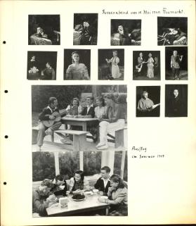Einzelseite aus dem Fotoalbum Bühnenstudio 1945 - 1954