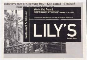 Wie in Koh Samui. - Good asian food. Good drinks. Good price. - Lily's - Stomach Supply