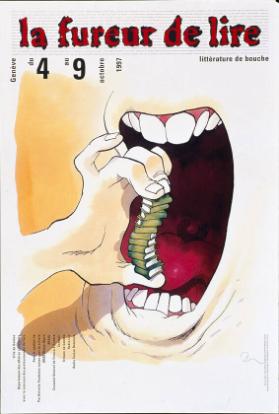 La fureur de lire - littérature de bouche - Genève - du 4 au 9 octobre 1997