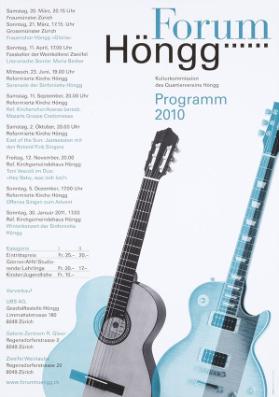 Forum Höngg - Kulturprogramm des Quartiervereins Höngg - Programm 2010