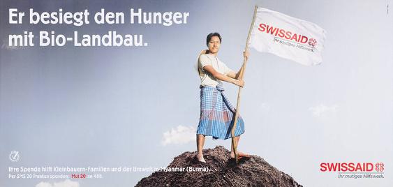Er besiegt den Hunger mit Bio-Landbau. Swissaid - Ihr mutiges Hilswerk.