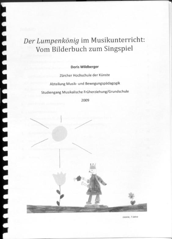 Der Lumpenkönig im Musikunterricht: Vom Bilderbuch zum Singspiel