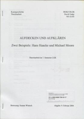 Aufdecken und Aufklären