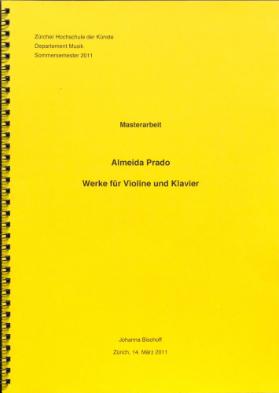Almeida Prado - Werke für Violine und Klavier