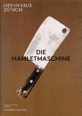Opernhaus Zürich - Die Hamletmaschine - Premiere 24 Jan 2016