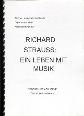 Richard Strauss - ein Leben mit Musik
