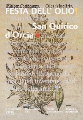 Festa dell'olio - San Quirico d'Orcia