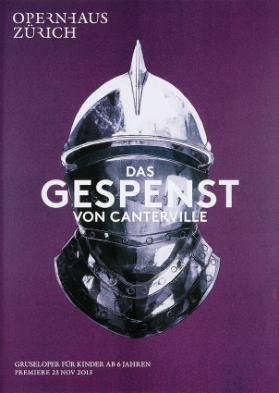 Opernhaus Zürich - Das Gespenst von Canterville - Gruseloper für Kinder ab 6 Jahren - Premiere 23 Nov 2013