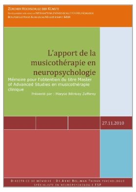 L'apport de la musicothérapie en neuropsychologie