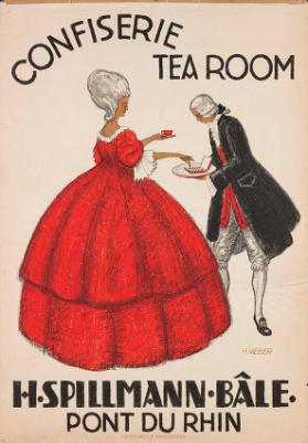 Confiserie - Tea Room - H. Spillmann - Bâle - Pont du Rhin