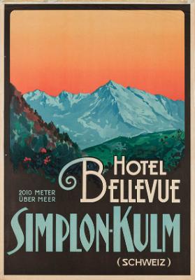 Hotel Bellevue -  Simplon-Kulm (Schweiz) - 2010 Meter über Meer