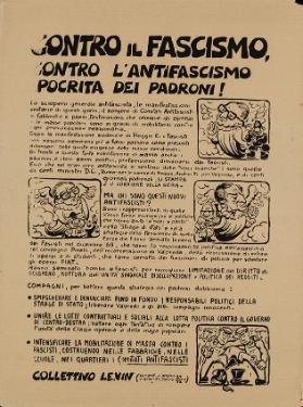 Contro il fascismo, contro l'antifascismo pocrita dei padroni! Collettivo Lenin