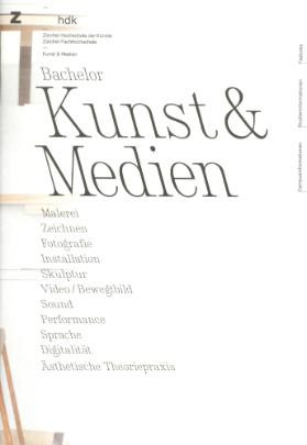 Bachelor Kunst & Medien