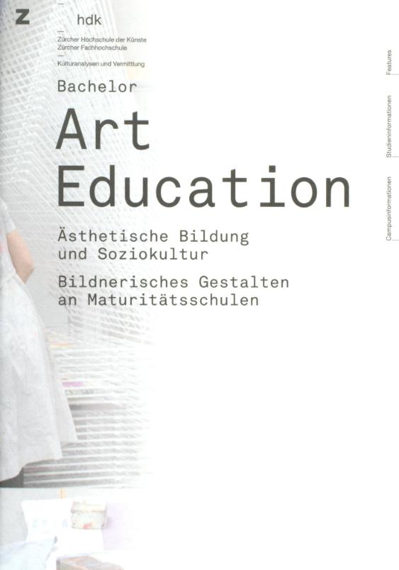 ZHdK, Bachelor of Arts in Art Education, Zürich, CH