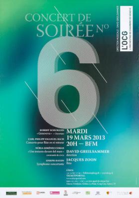 Concert de soirée no 6 - Jacques Zoon flûte -  David Greilsammer direction - L'OCG l'Orchestre de chambre de Genève