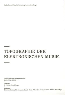 Topographie der elektronischen Musik