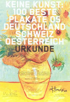 Keine Kunst: 100 beste Plakate 05, Deutschland Schweiz Oesterreich