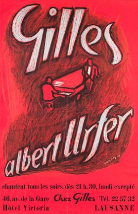 Gilles - Albert Urfer chantent tous les soirs Chez Gilles - Hôtel Victoria Lausanne