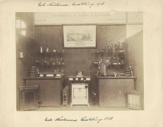 Erste Mustermesse Ausstellung 1918 - Therma-Stand