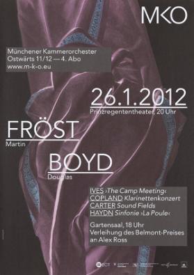 Münchener Kammerorchester - Ostwärts 11/12 - 4. Abo - Martin Fröst - Douglas Boyd - MKO