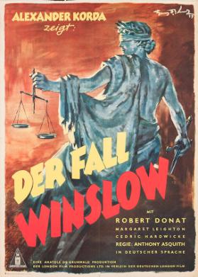 Alexander Korda zeigt: Der Fall Winslow - Mit Robert Donat