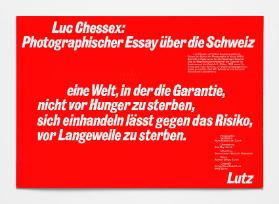 Luc Chessex: Photographischer Essay über die Schweiz