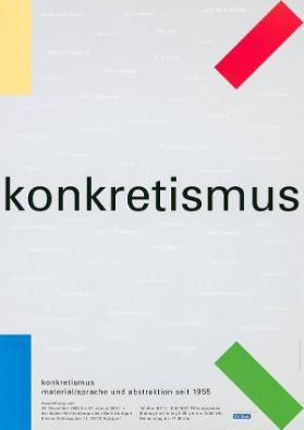 Konkretismus - Material/Sprache und Abstraktion seit 1955 - Ausstellung [... ] in der Baden-Württembergischen Bank Stuttgart