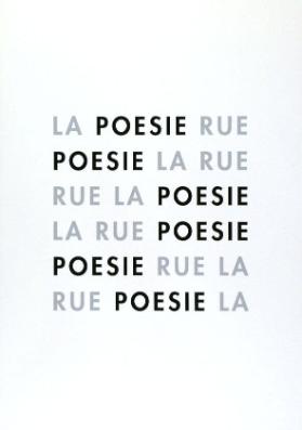 La Poesie Rue Poesie La Rue Rue La Poesie La Rue Poesie Poesie Rue La Rue Poesie La