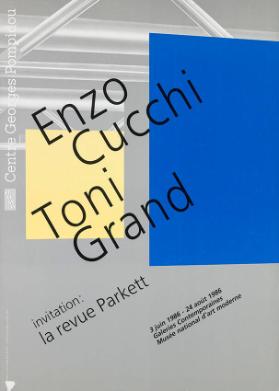 Centre Georges Pompidou - Enzo Cucchi - Toni Grand
