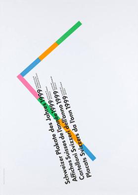 Schweizer Plakat des Jahres 1999 - ausgezeichnet durch das Eidgenössische Departement des Innern
